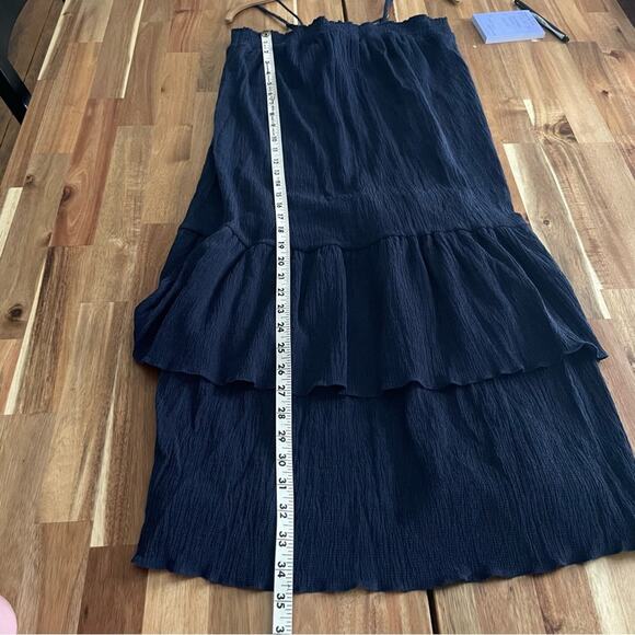 Navy Crepe Mini Dress NWOT - Picture 6 of 6